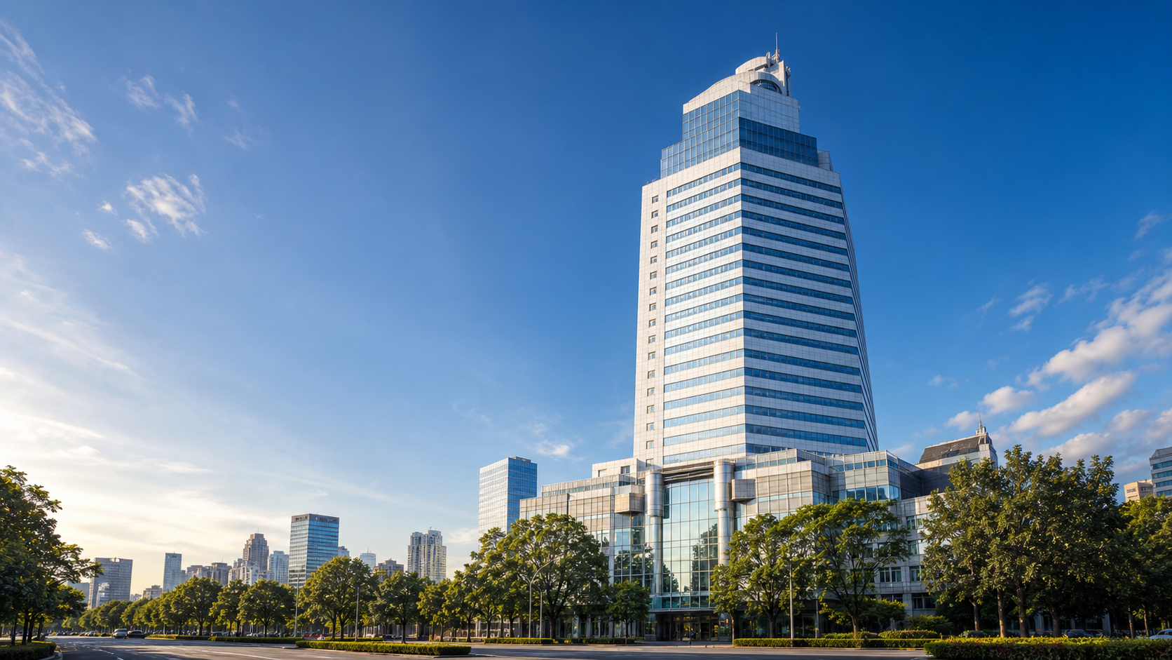 银河大厦城市天际线主图